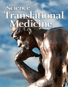 Science Translational Medicine June 29, 2011 Cover based on Rodin's The Thinker