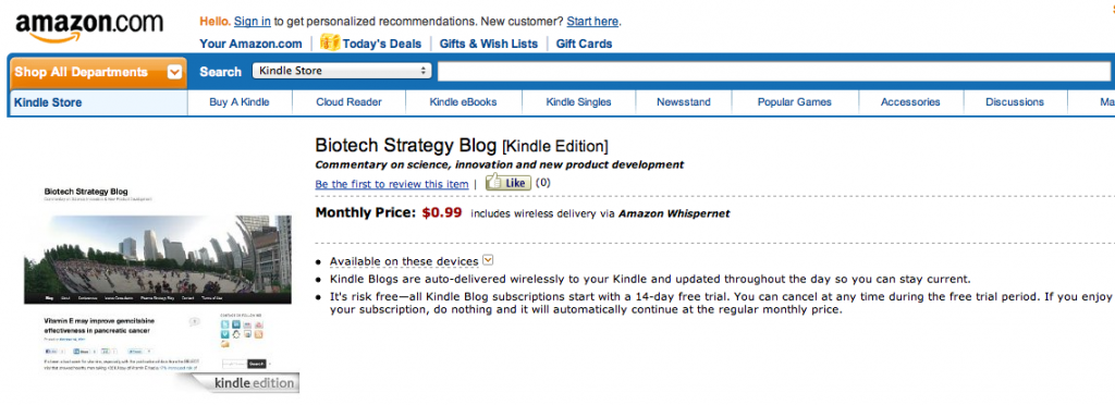 Biotech-Strategy-Blog-Amazon-Kindle-Store