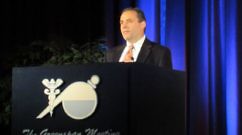 Hagop Kantarjian M.D. presented on CML treatment choices at the 2012 Chemotherapy Foundation Symposium in New York
