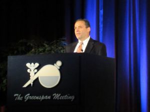 Hagop Kantarjian M.D. presented on CML treatment choices at the 2012 Chemotherapy Foundation Symposium in New York