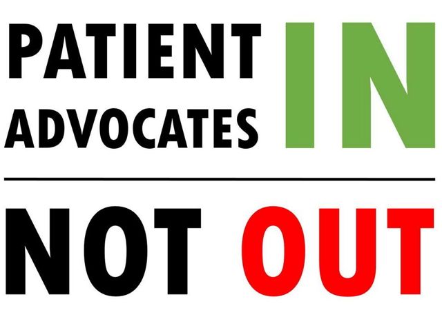 patient advocates in not out