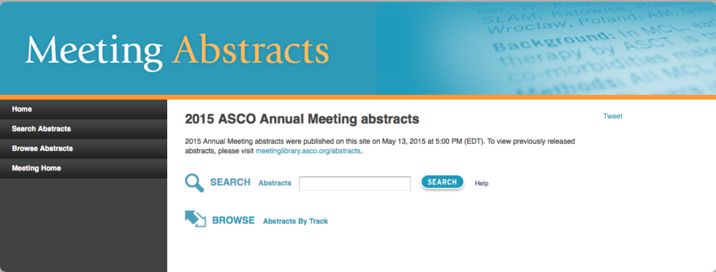 ASCO 2015 Abstracts