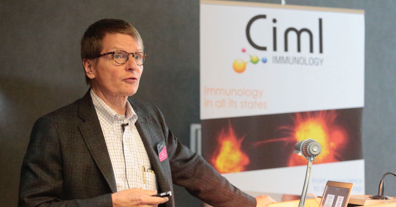 Dr Eric Pamer presenting at CIML40