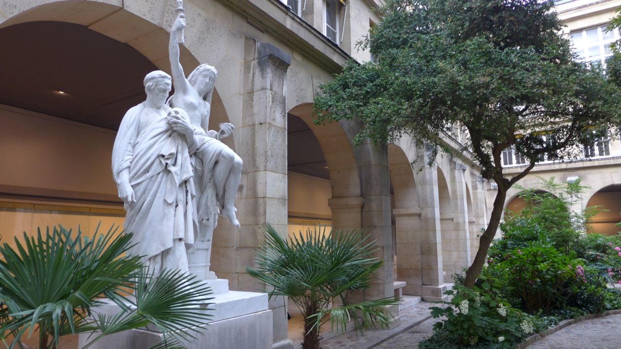 CRC Courtyard Statue